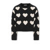 KIDS ONLY GIRL trui met hartjes zwart gebreid