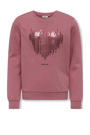 sweater roze met pailletten