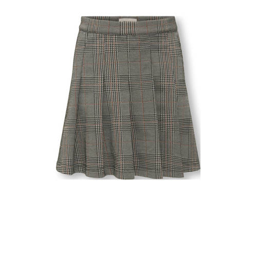 KIDS ONLY GIRL geruite A-lijn rok grijsbruin Meisjes Polyester Ruit - maat 146 afbeelding