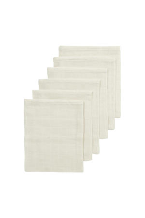hydrofiele  washandjes -set van 6 - ecru