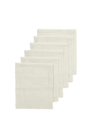 hydrofiele washandjes -set van 6 - ecru