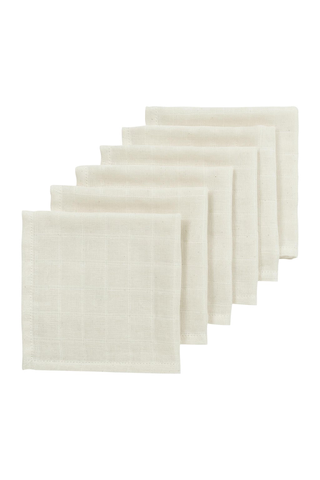 Meyco hydrofiele monddoekjes - wit (set van 6)