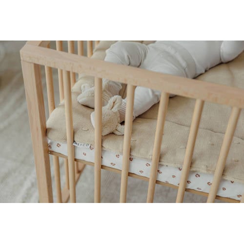 Meyco hoeslaken boxmatras Mini Panther lichtroze Dierenprint