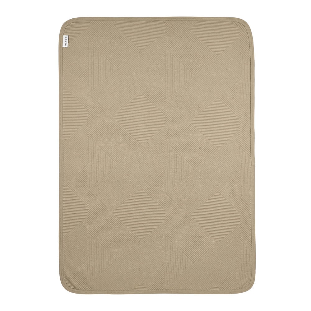 Meyco Jacquard wiegdeken Pure taupe