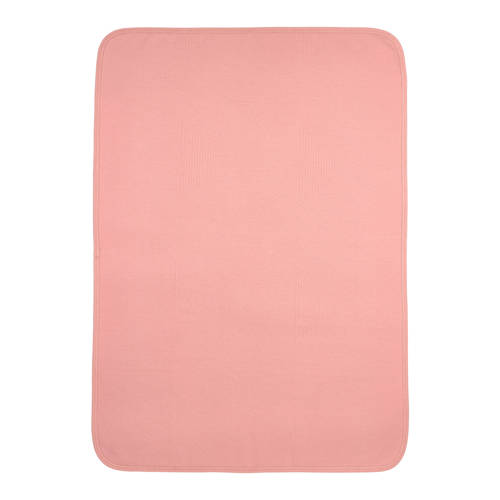 Meyco Jacquard wiegdeken rose Babydeken Roze Effen