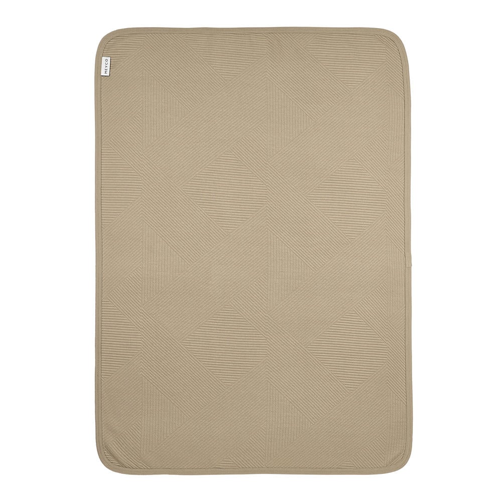 Meyco ledikant deken Jacquard taupe