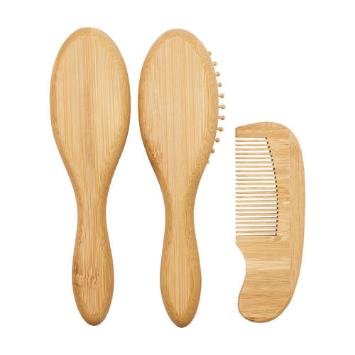 Meyco Uni kapset - bamboe - natural - 3-delig Ecru Effen afbeelding