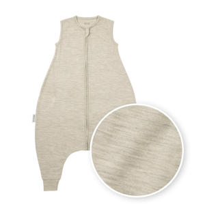 merinowollen slaapoverall jumper sand melange
