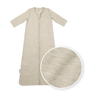 baby slaapzak met merinowol sand melange