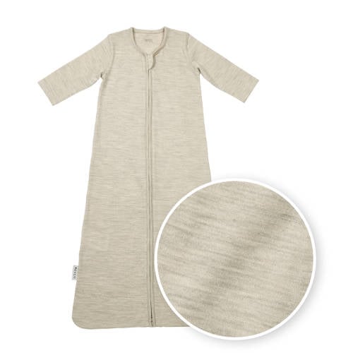 Meyco baby slaapzak met merinowol sand melange Babyslaapzak Beige Gemêleerd 60 afbeelding