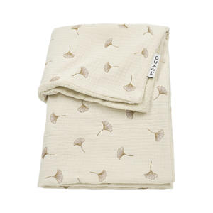 pre-washed hydrofiele ledikant deken Ginkgo soft sand