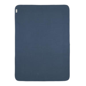 baby wiegdeken met flanel Pure indigo