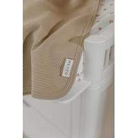 thumbnail: Meyco wiegdeken Jacquard van flanel taupe