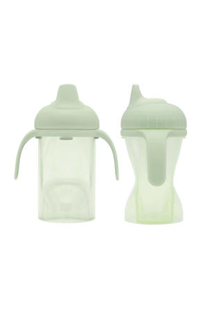 Antilek tuitbeker - Zachte tuit - Lichtgroen - 250 ml - Geschikt vanaf 6+ Maanden