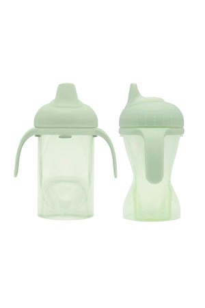 Antilek tuitbeker - Zachte tuit - Lichtgroen - 250 ml - Geschikt vanaf 6+ Maanden