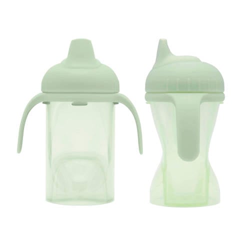 Difrax Antilek tuitbeker - Zachte tuit - Lichtgroen - 250 ml - Geschikt vanaf 6+ Maanden