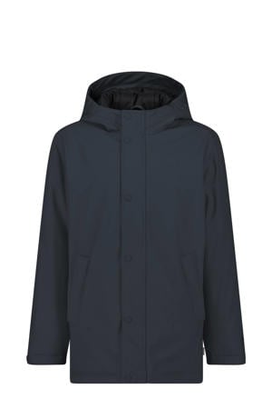 regenjas herfst donkerblauw