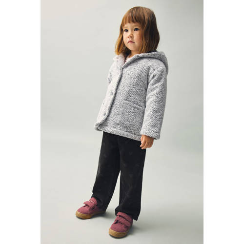Mango Kids tussenjas grijs melange Meisjes Polyester Capuchon Gemêleerd - maat 116 afbeelding