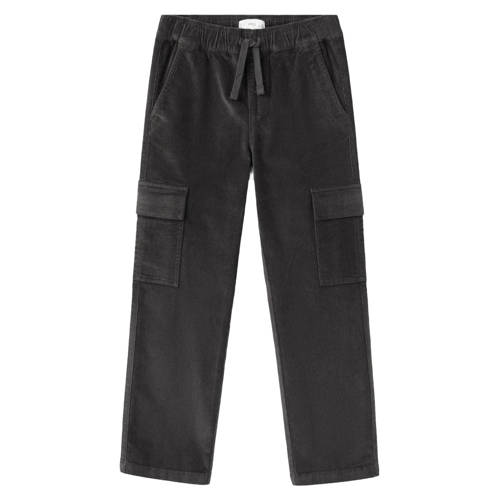 Mango Kids casual broek antraciet Grijs Meisjes Katoen Effen - maat 146 afbeelding