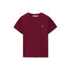 Sissy-Boy T-shirt donkerrood rib gebreid