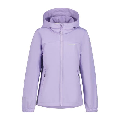 Icepeak softshell jas Kleve lila Outdoor jas Paars Jongens/Meisjes Polyester Capuchon - maat 128 afbeelding