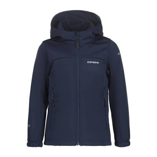 Icepeak softshell jas Kleve donkerblauw Outdoor jas Jongens/Meisjes Polyester Capuchon - maat 164 afbeelding