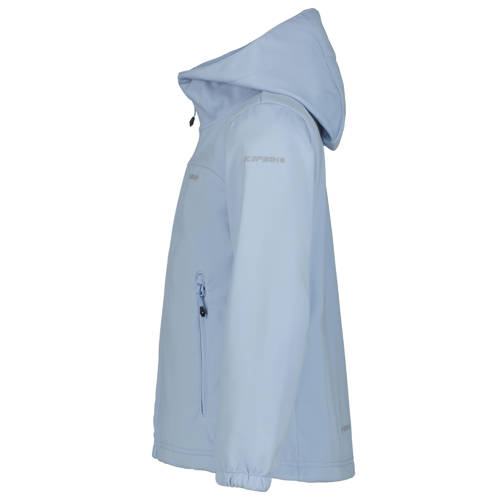 Icepeak softshell jas Kleve lichtblauw Outdoor jas Jongens/Meisjes Polyester Capuchon