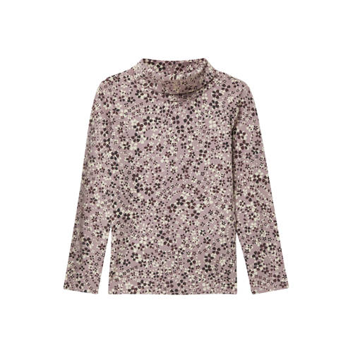 s.Oliver longsleeve roze Meisjes Stretchkatoen Opstaande kraag All over print - maat 104/110 afbeelding