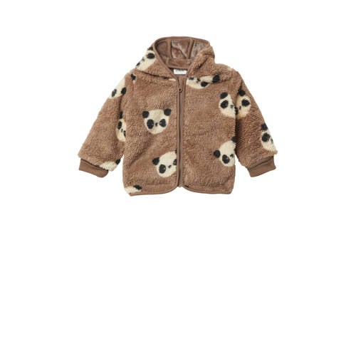 s.Oliver imitatiebonten tussenjas bruin All over print