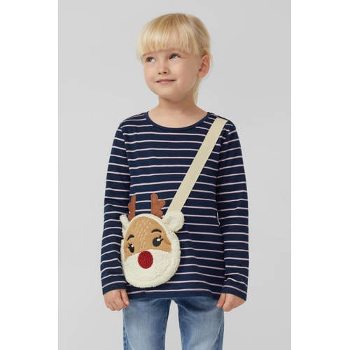 s.Oliver gestreepte longsleeve donkerblauw Jongens/Meisjes Katoen Ronde hals - maat 104/110 afbeelding