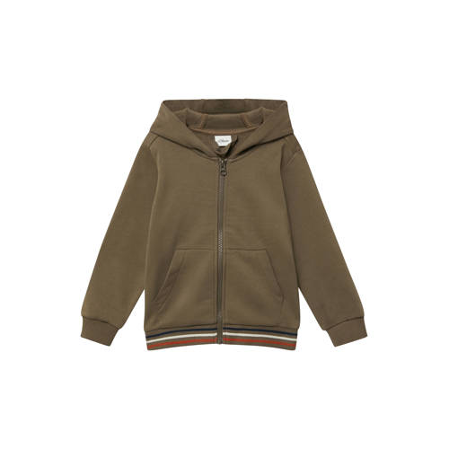 s.Oliver sweatvest met backprint bruin Backprint - maat 128/134 afbeelding