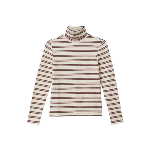 s.Oliver gestreepte longsleeve ecru rib gebreid Meisjes Stretchkatoen Col - maat 170/176 afbeelding