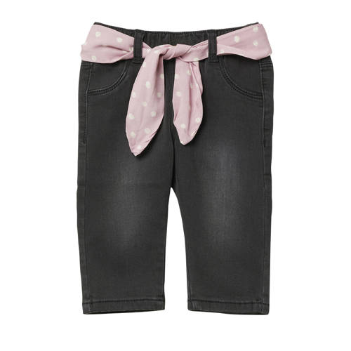 s.Oliver regular waist regular fit jeans grey denim Grijs Meisjes Stretchdenim - maat 68 afbeelding