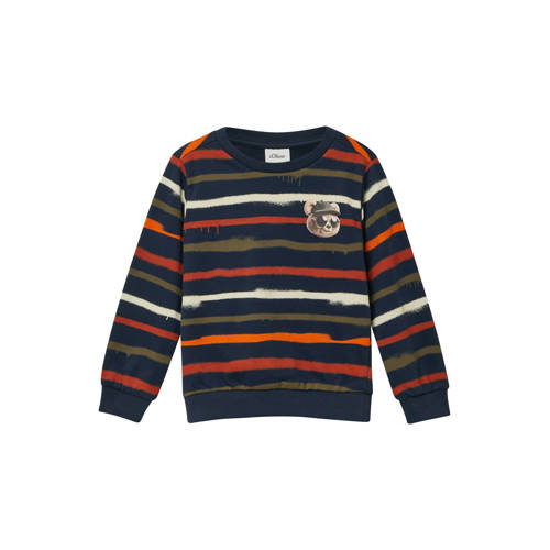 s.Oliver sweater donkerblauw Meerkleurig - maat 104/110 afbeelding