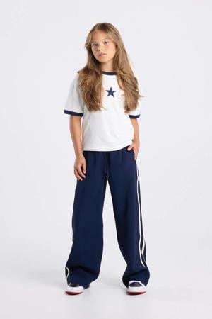 casual broek donkerblauw
