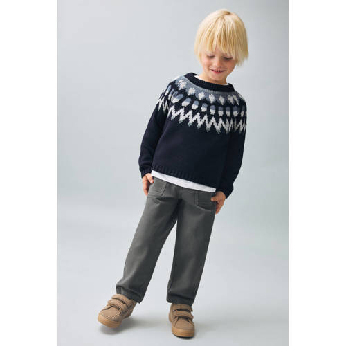 Mango Kids casual broek antraciet Grijs Jongens Stretchkatoen Effen - maat 104 afbeelding