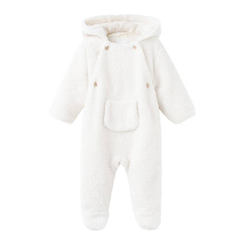 Mango Kids teddy jas ecru Outdoor jas - maat 62 | Outdoor jas van Mango Kids afbeelding