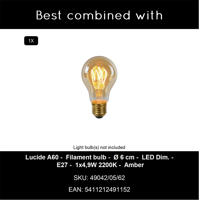 thumbnail: Lucide MAURO - Hanglamp Kinderkamer - 1xE27 - Roze