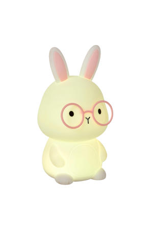 PINCHA RABBIT - Oplaadbare Tafellamp Kinderkamer - Accu/Batterij - LED 3 StepDim - RGB - Beige | Essential