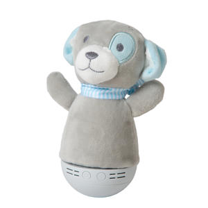 DOLLY - Tafellamp Kinderkamer - Batterijen - LED - 1x3W 2700K - Met muziekfunctie - Grijs