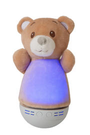 thumbnail: Lucide DOLLY - Tafellamp Kinderkamer - Batterijen - LED - 1x3W 2700K - Met muziekfunctie - Bruin