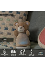 thumbnail: Lucide DOLLY - Tafellamp Kinderkamer - Batterijen - LED - 1x3W 2700K - Met muziekfunctie - Bruin