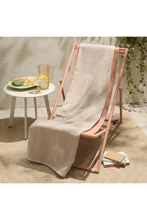 strandlaken Palm - zand (velours) (200x100 cm)