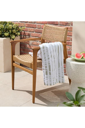 strandlaken Floral - groen (velours) (180x100 cm)