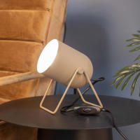 thumbnail: EGLO Tilston Tafellamp - E14 - 14,5 cm - Zandkleur/Beige/Crème - Kantelbaar