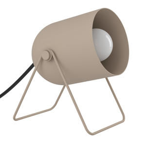 Tilston Tafellamp - E14 - 14,5 cm - Zandkleur/Beige/Crème - Kantelbaar 