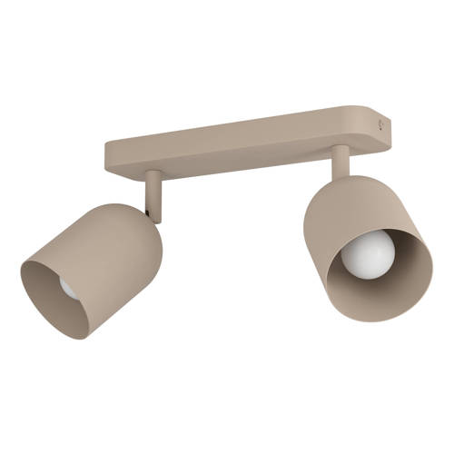 EGLO Tilston Spot - E14 - 28 cm - Zandkleur/Beige/Crème - Kantelbaar Opbouwspot Bruin afbeelding