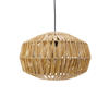 EGLO Sheldon Hanglamp - E27 - Ø 38 cm - Zwart/Natuurlijk/Bruin - Papier