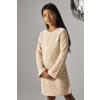 NAME IT KIDS A-lijn jurk met pailletten ecru