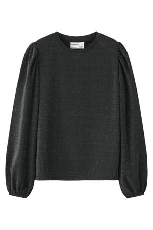 blousetop zwart met glitter